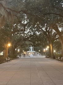 Forsyth park is right outside of your door step.