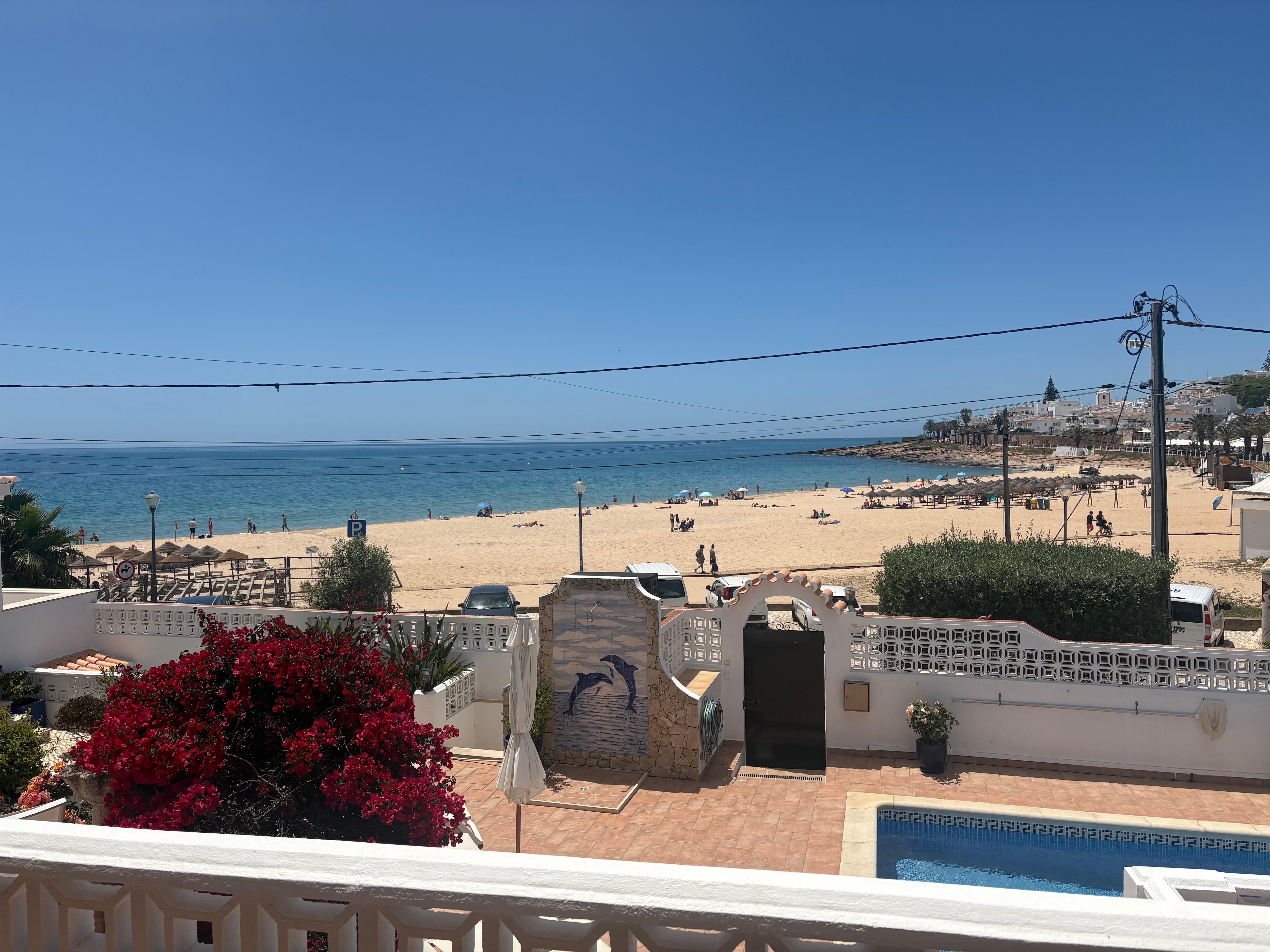 View of the beach from the patio and all of the bedrooms 