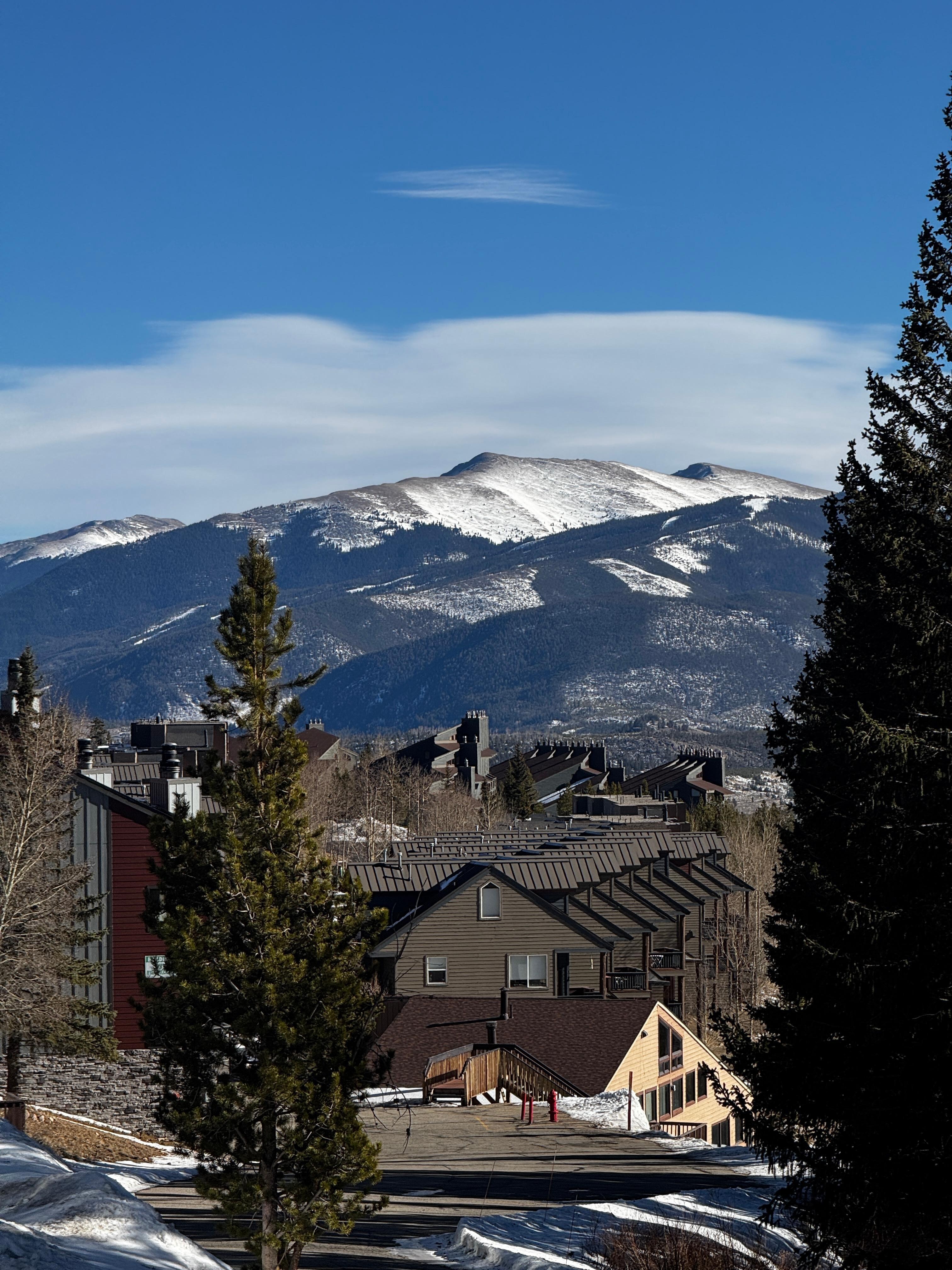 Overlooking the bowl of  Silverthorne 