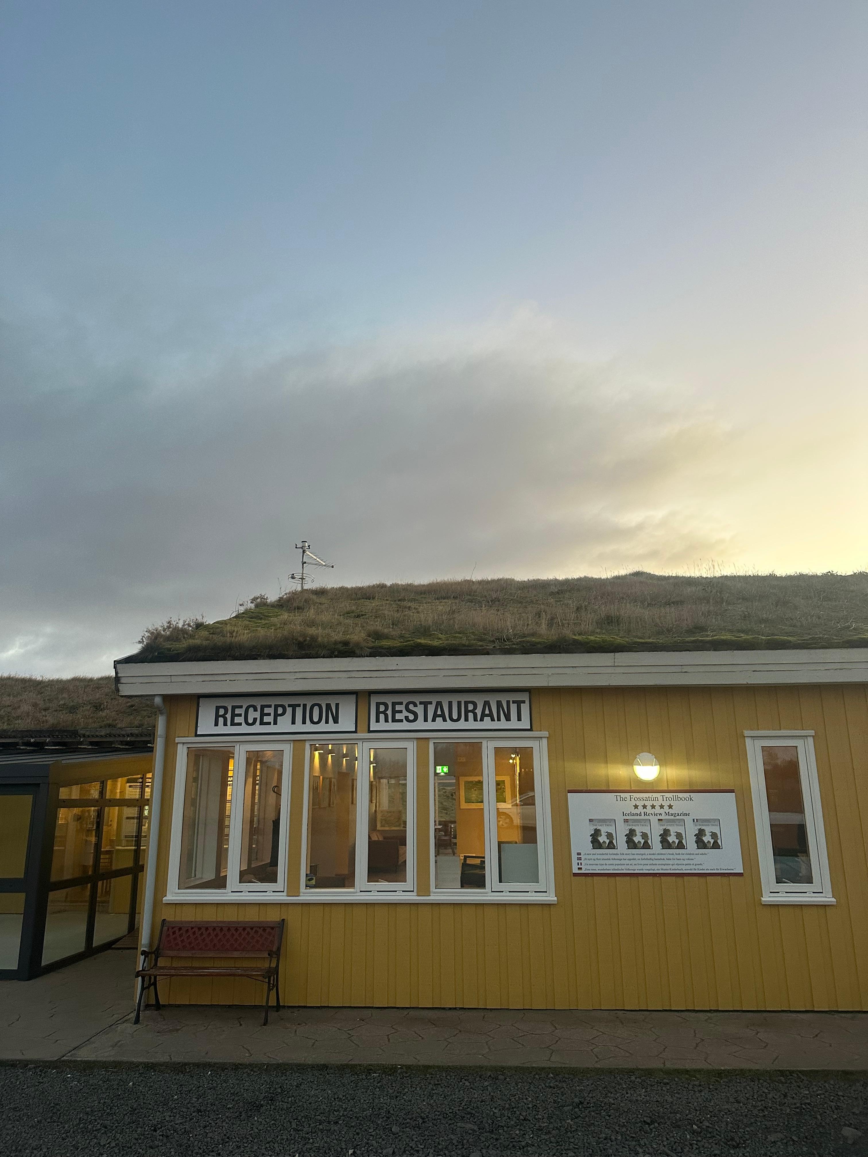 The restaurant and reception 