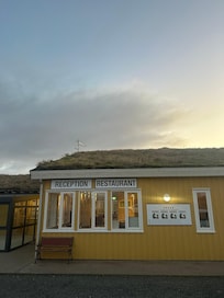 The restaurant and reception