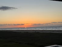 Sunrise view from back deck