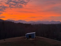 Beautiful sunset from back porch.