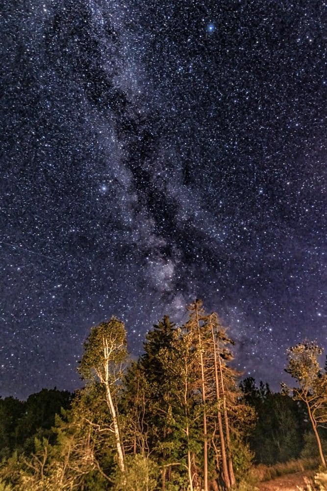 Tje Milky Way from the front yard. 