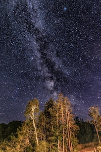 Tje Milky Way from the front yard.