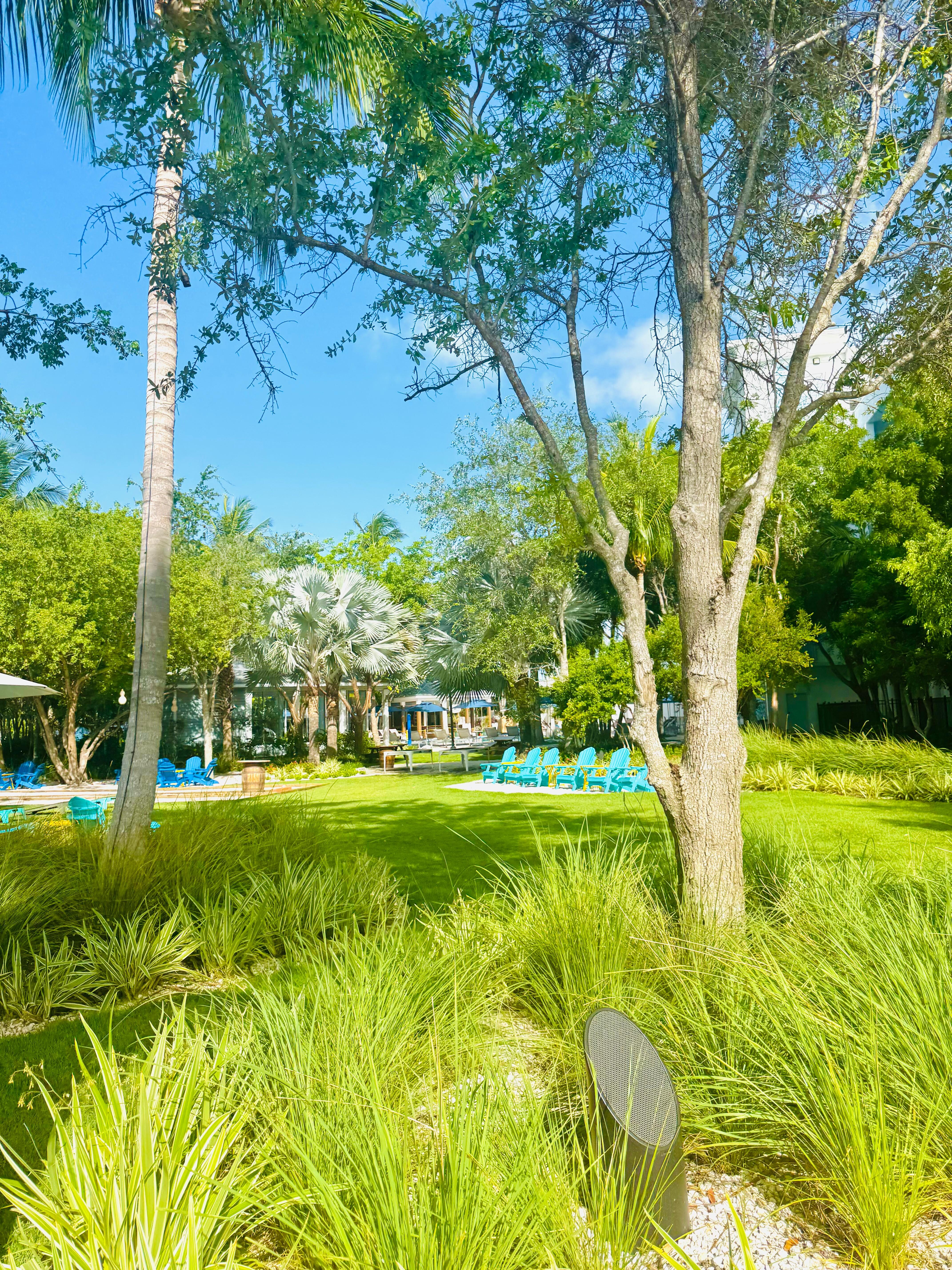 Courtyard area with games 
