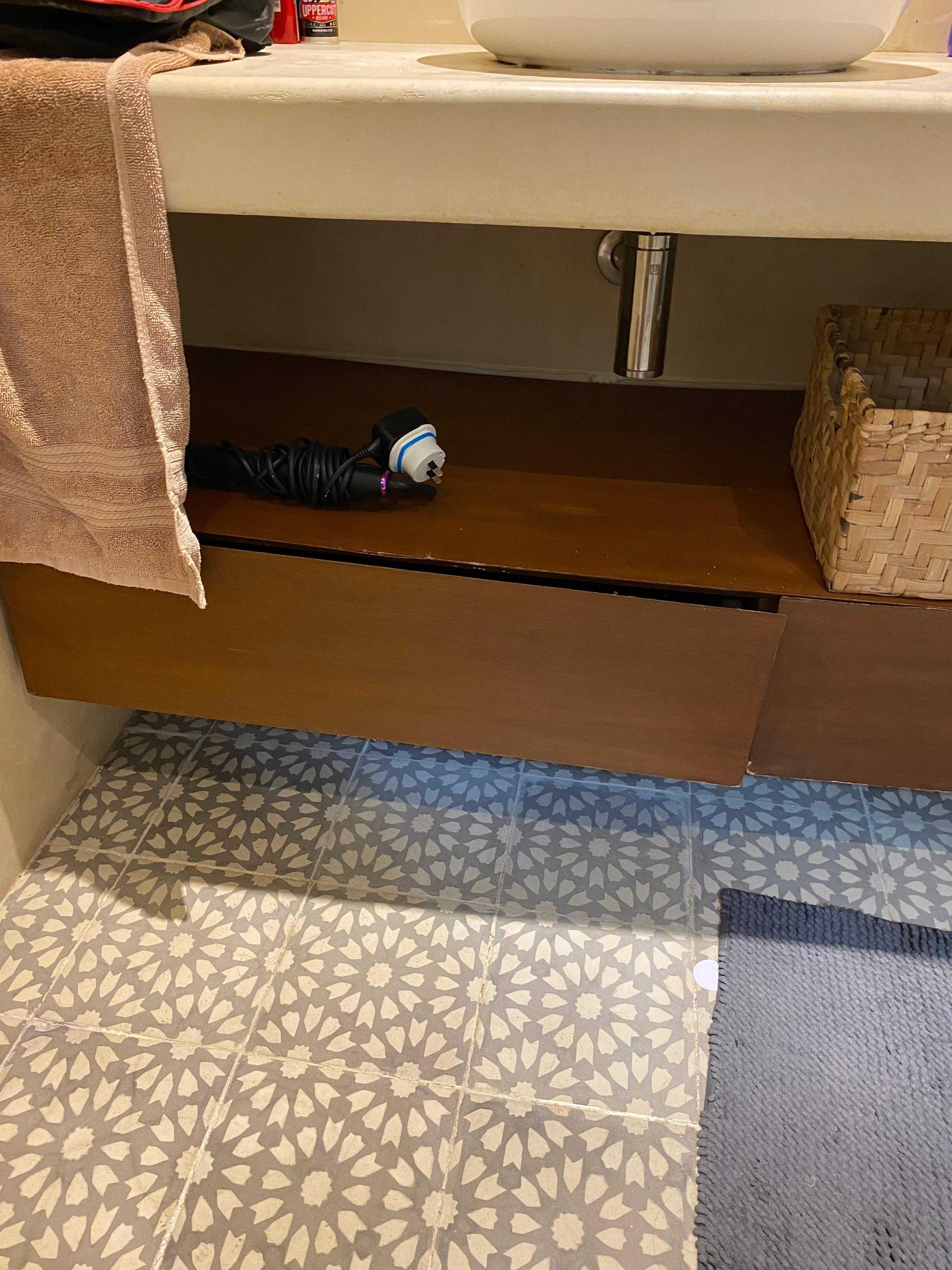 Washroom drawer