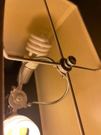 Broken bulb not working.