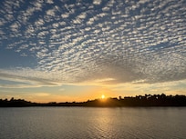 Halifax River sunset at Sea Breeze Park