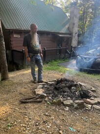 Contemplate the fire pit