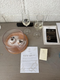 Welcome treats and drinks