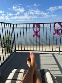 Enjoying the weather.