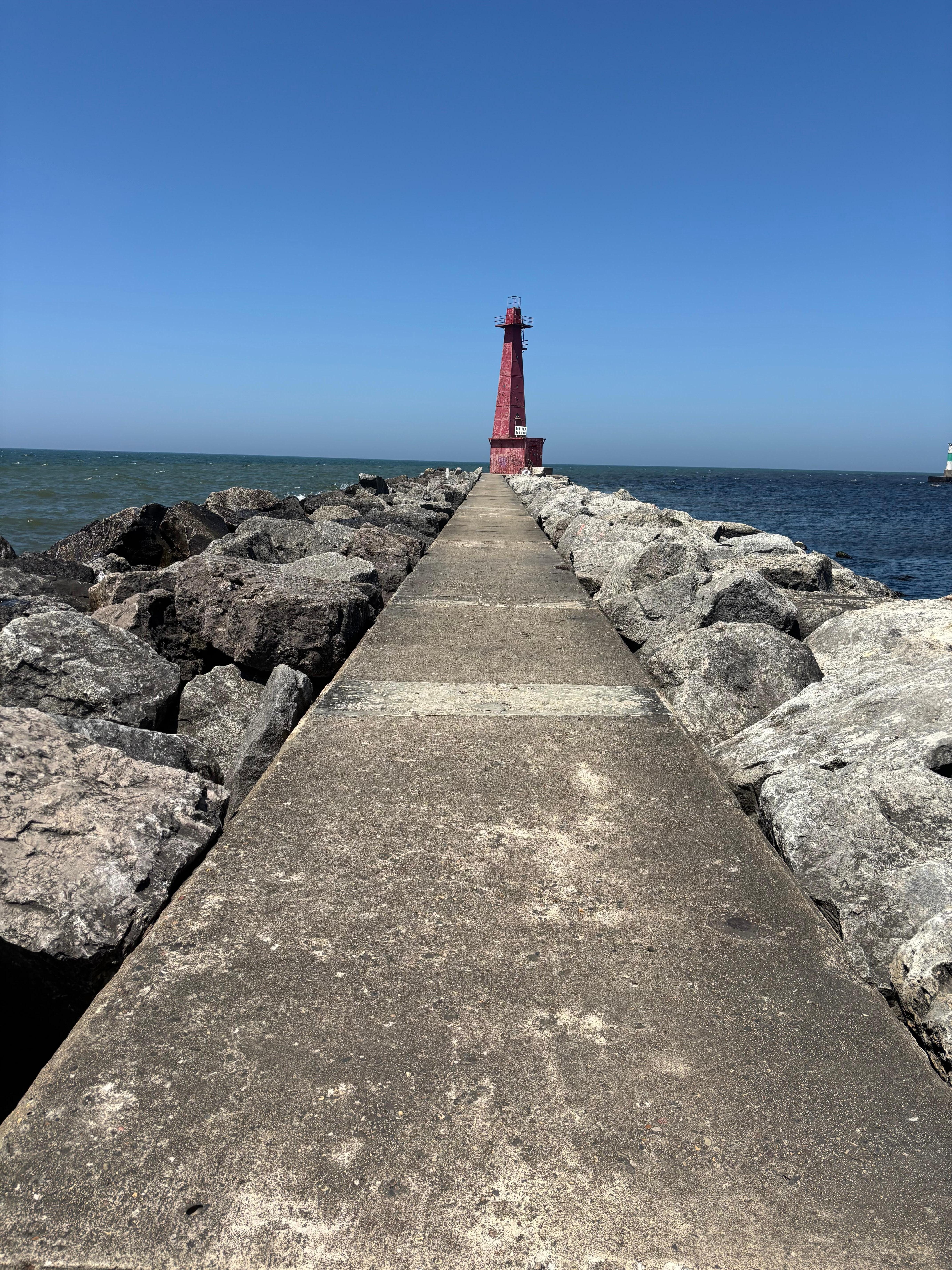 Walk out to the lighthouse!