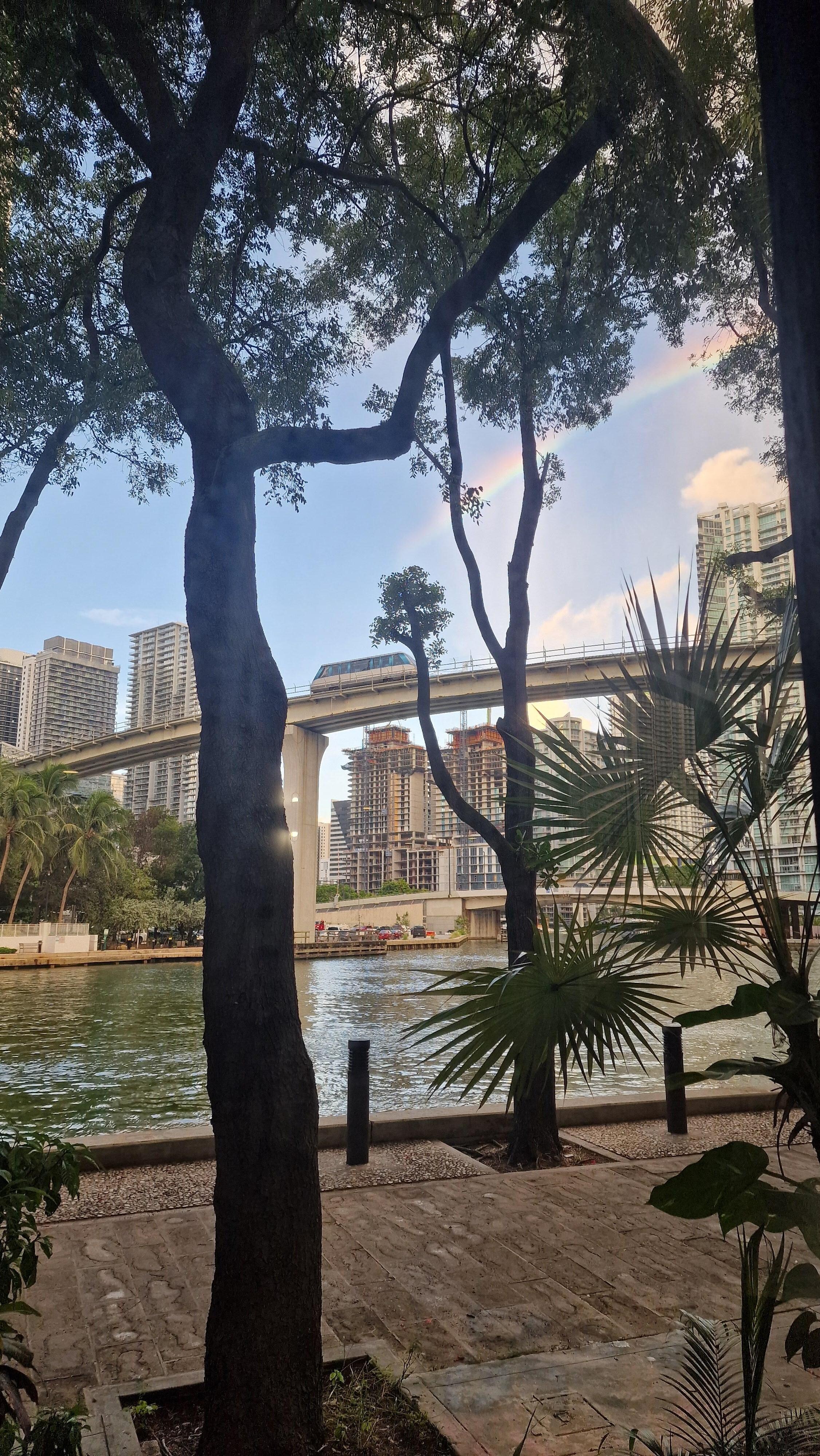 Vista dalla sala colazione.