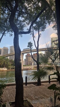 Vista dalla sala colazione.