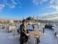 Beautiful view of the Mosque from the terrance