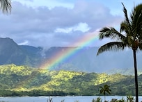 View from lanai toward Hanalei Bay