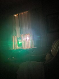 Our view in the evening when we opened the window