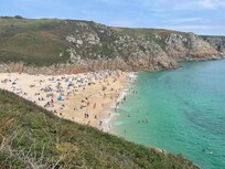 Spectacular Porthcurno beach.