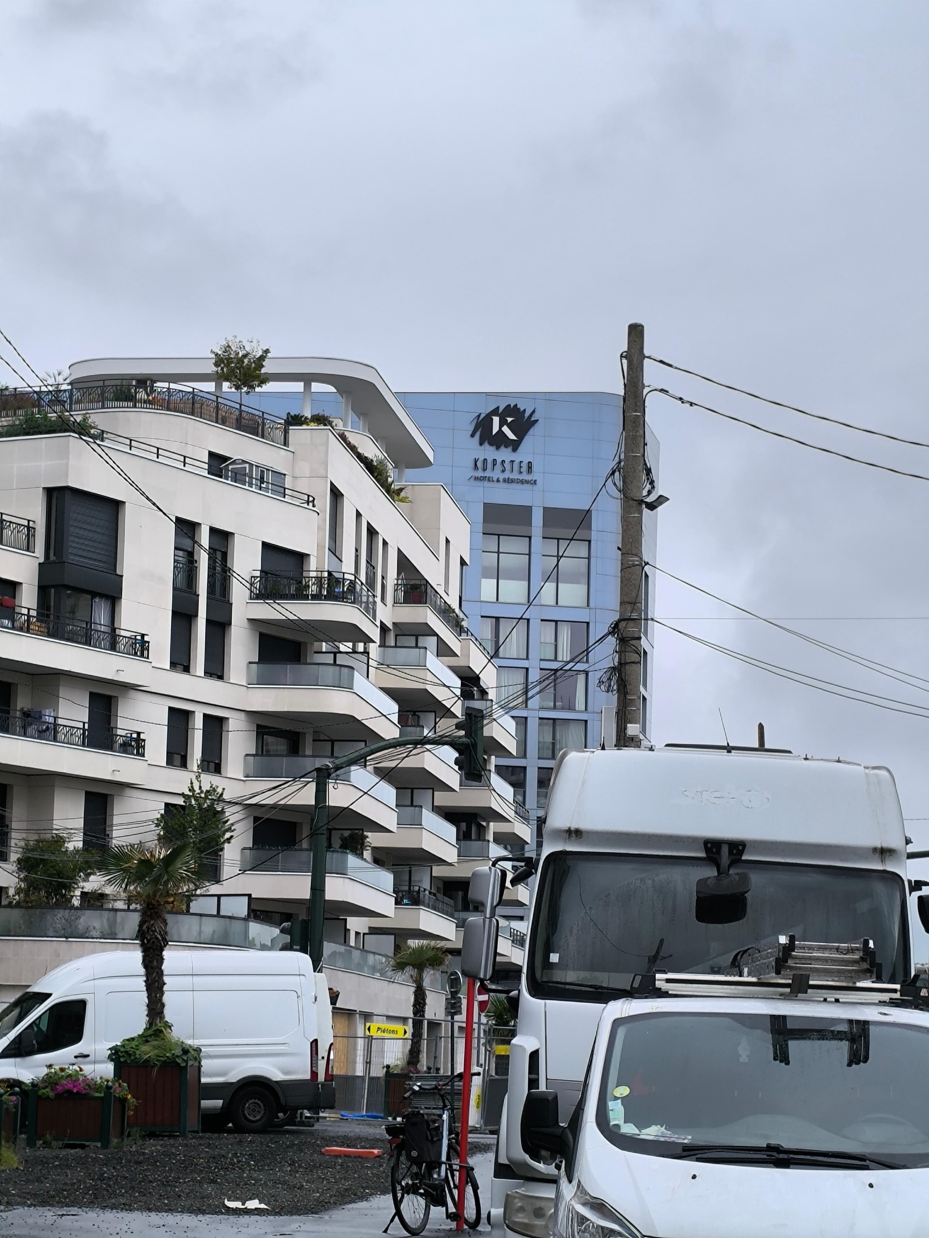 Vue depuis l'arrêt de bus 
