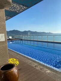 Initial view of pool