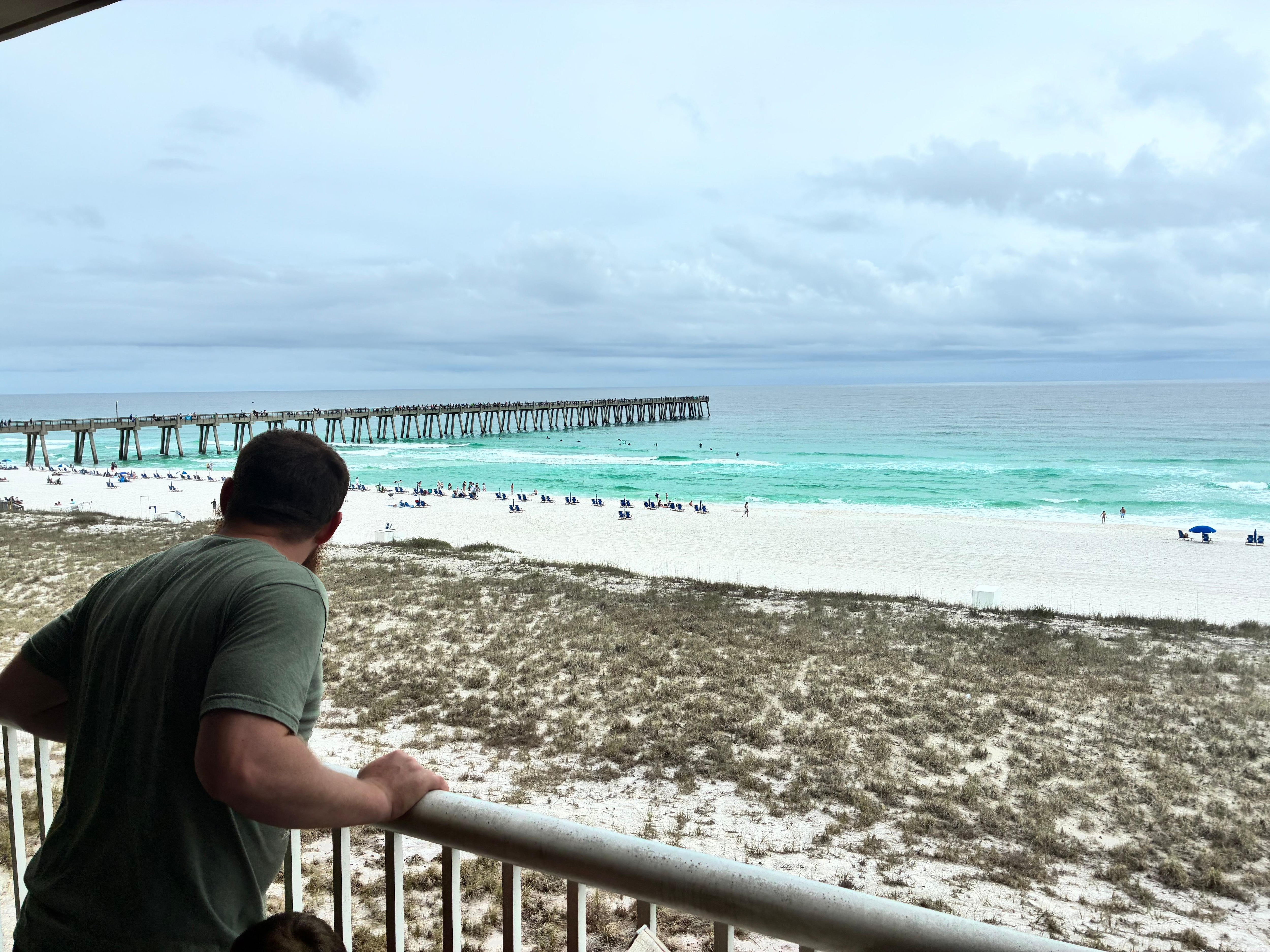 Balcony view to left