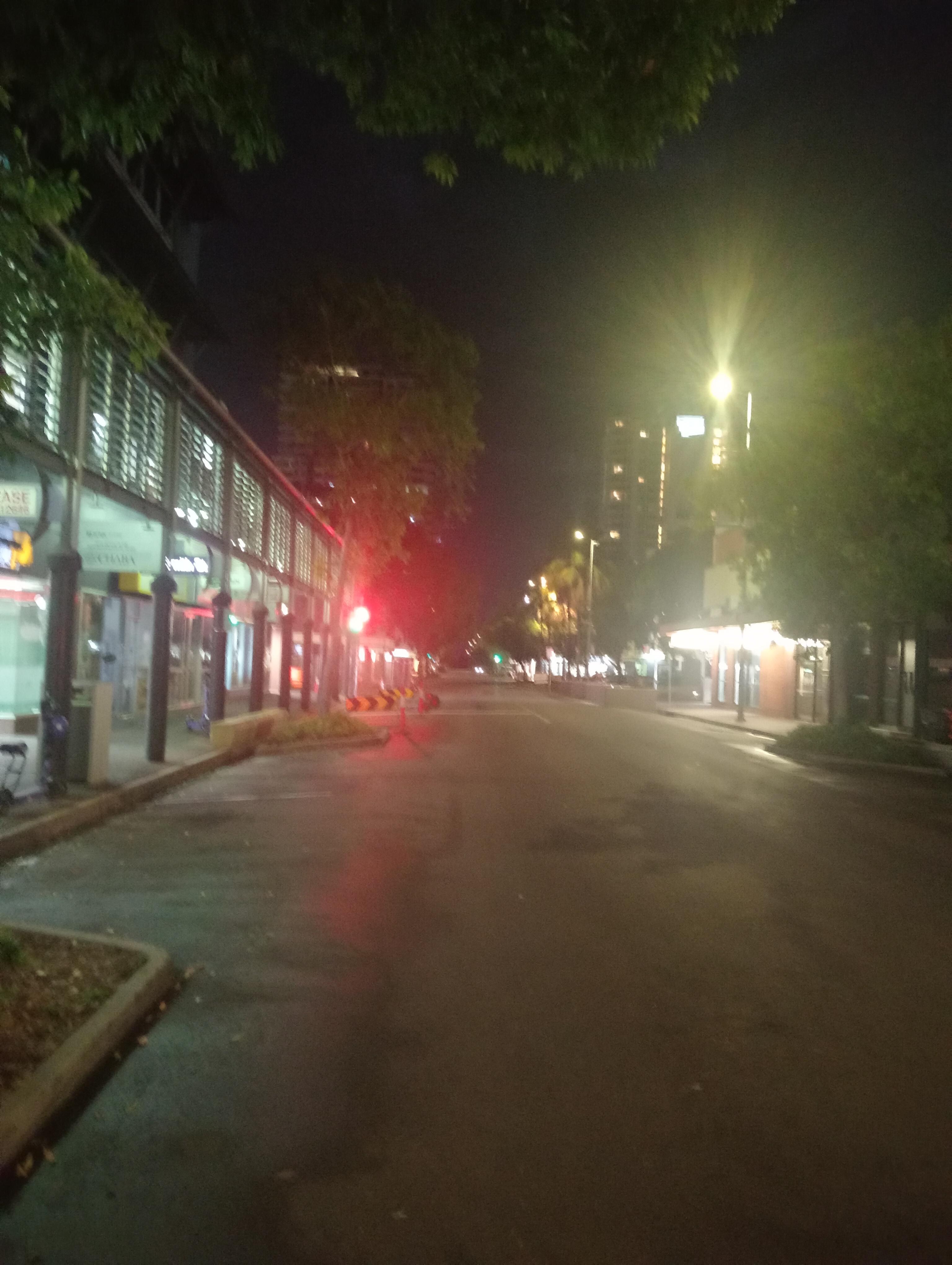 Early morning street quiet 
