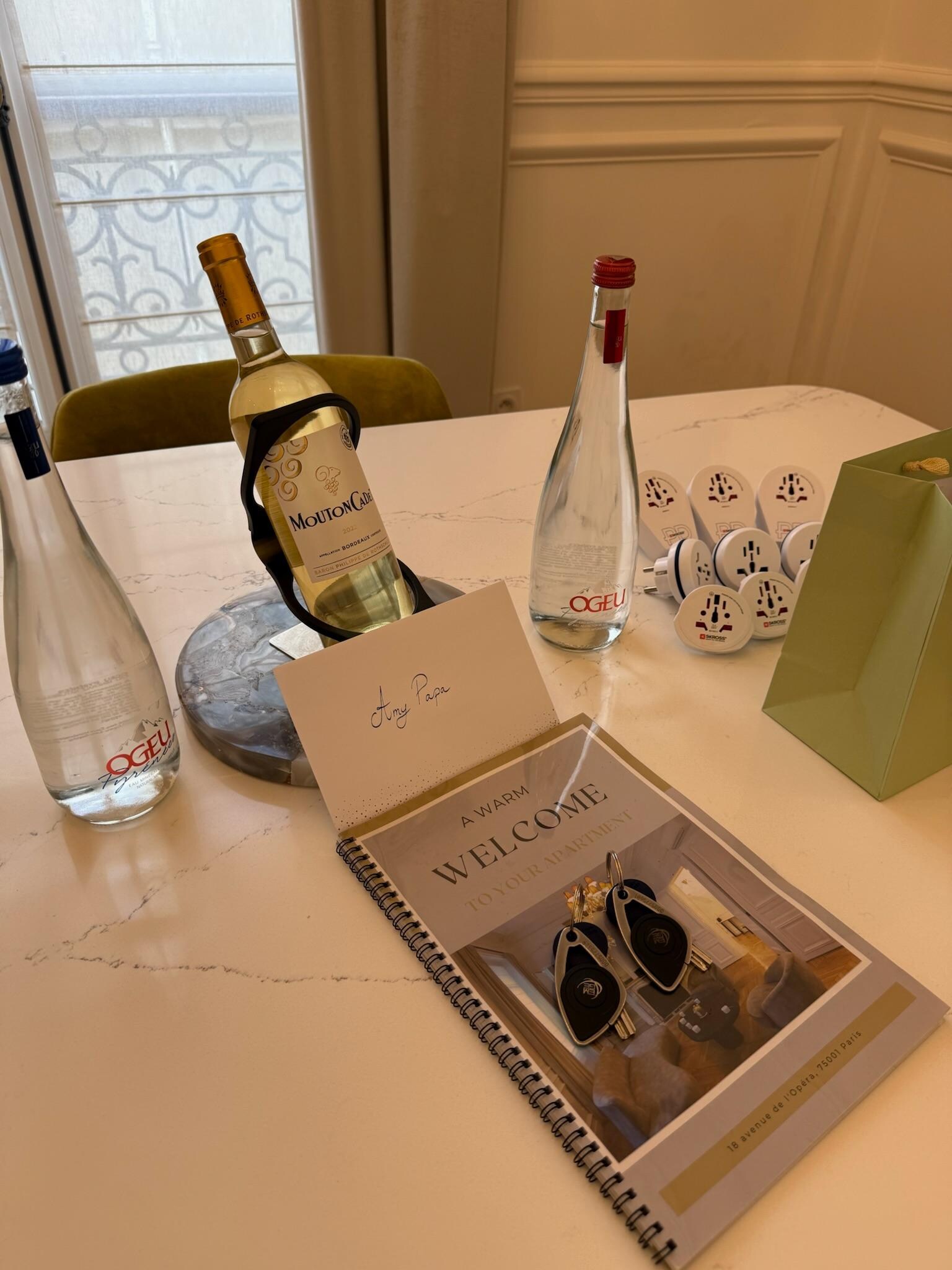 Amazing welcome package