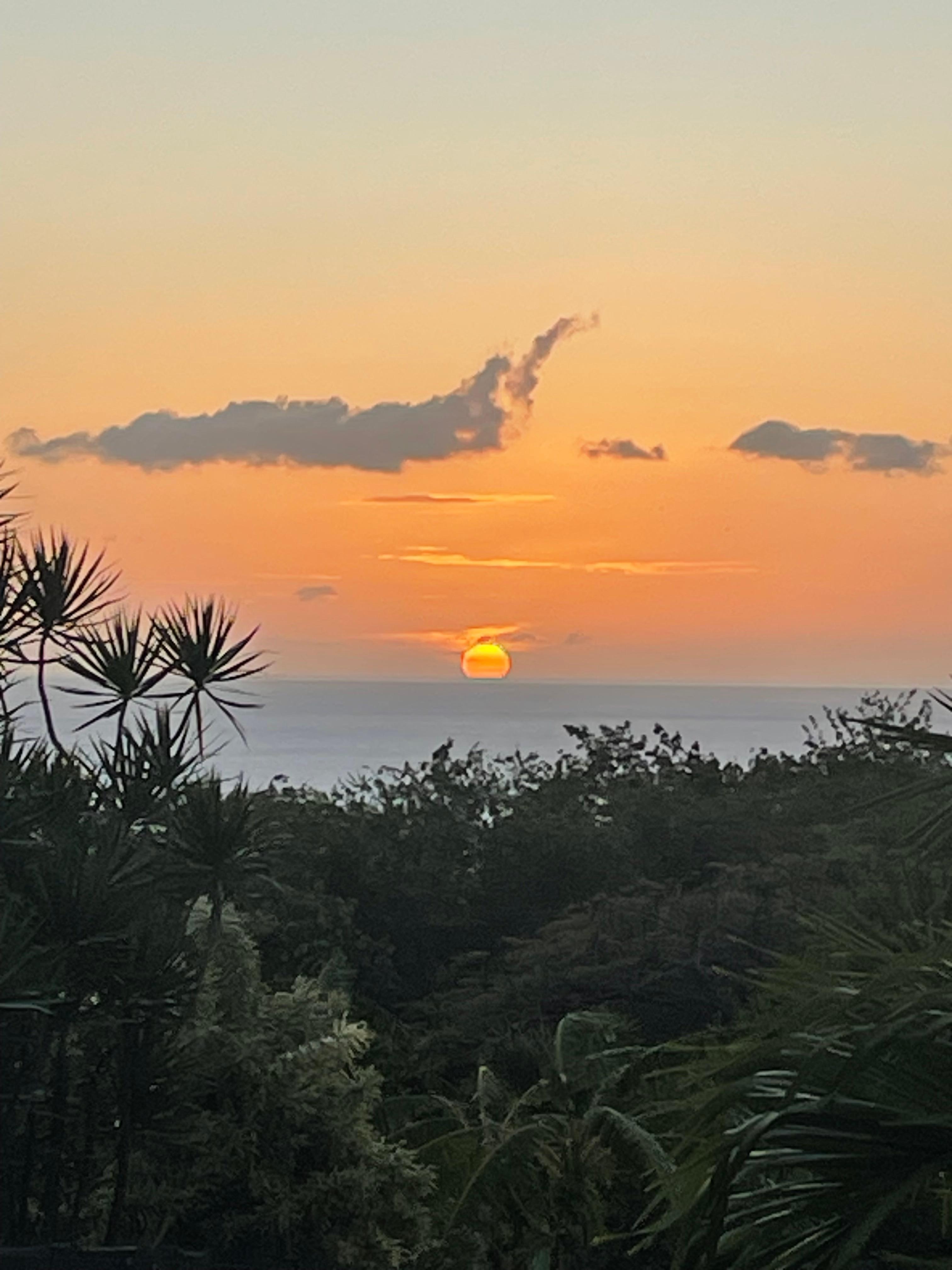 Sunset from the property