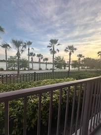 View!! Great little patio.