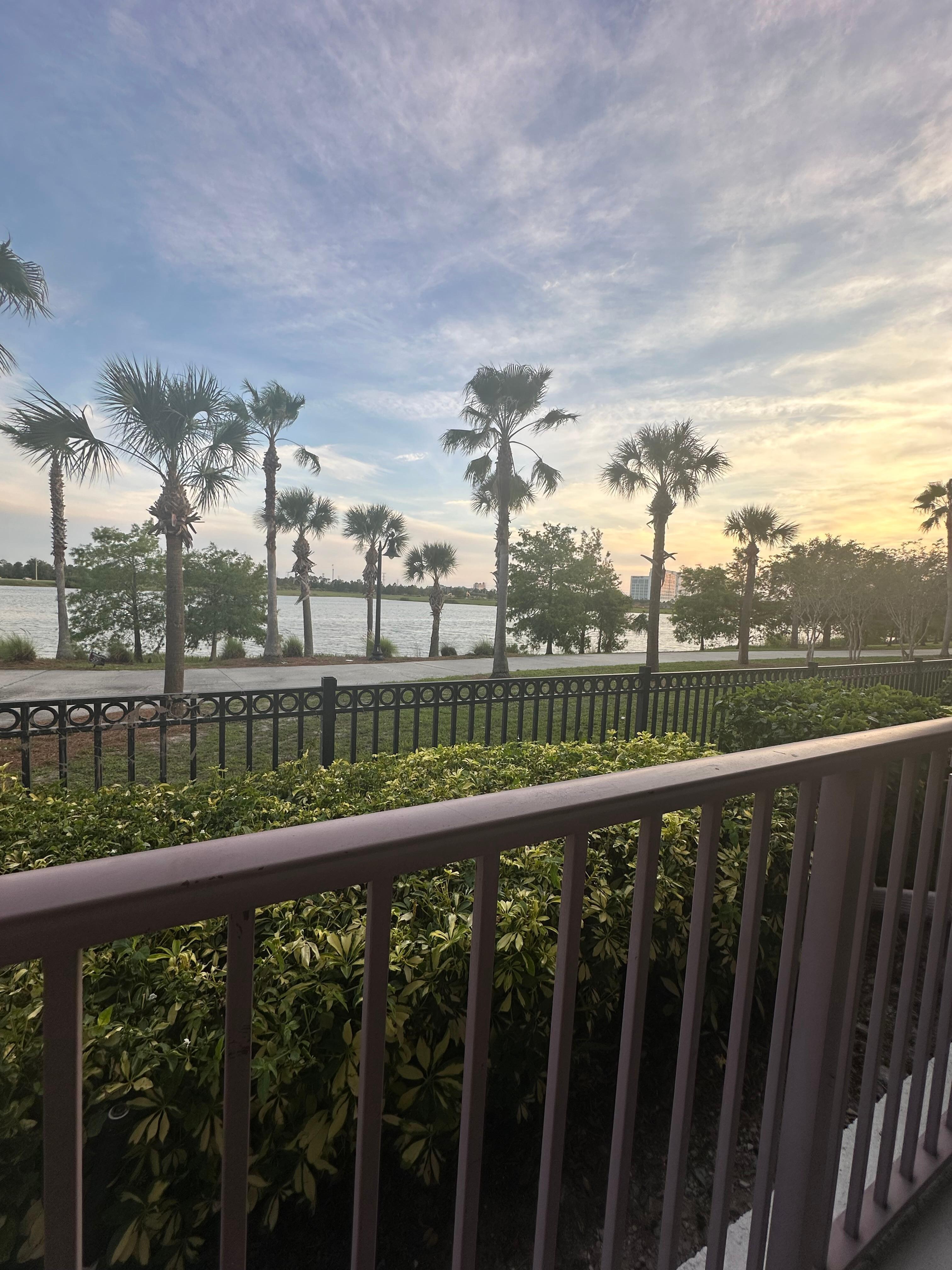 View!! Great little patio. 