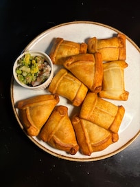 Best mini empanadas in the upstairs lounge!
