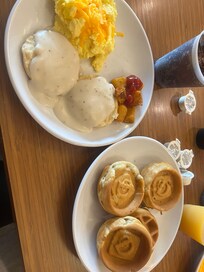 Breakfast was DELICIOUS! My children loved being able to make their own waffles.
