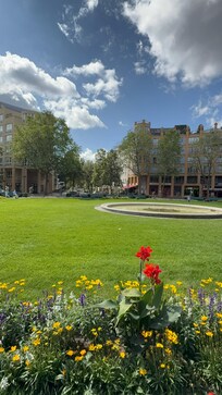 Beautiful courtyard just steps from Hyperion's entrance