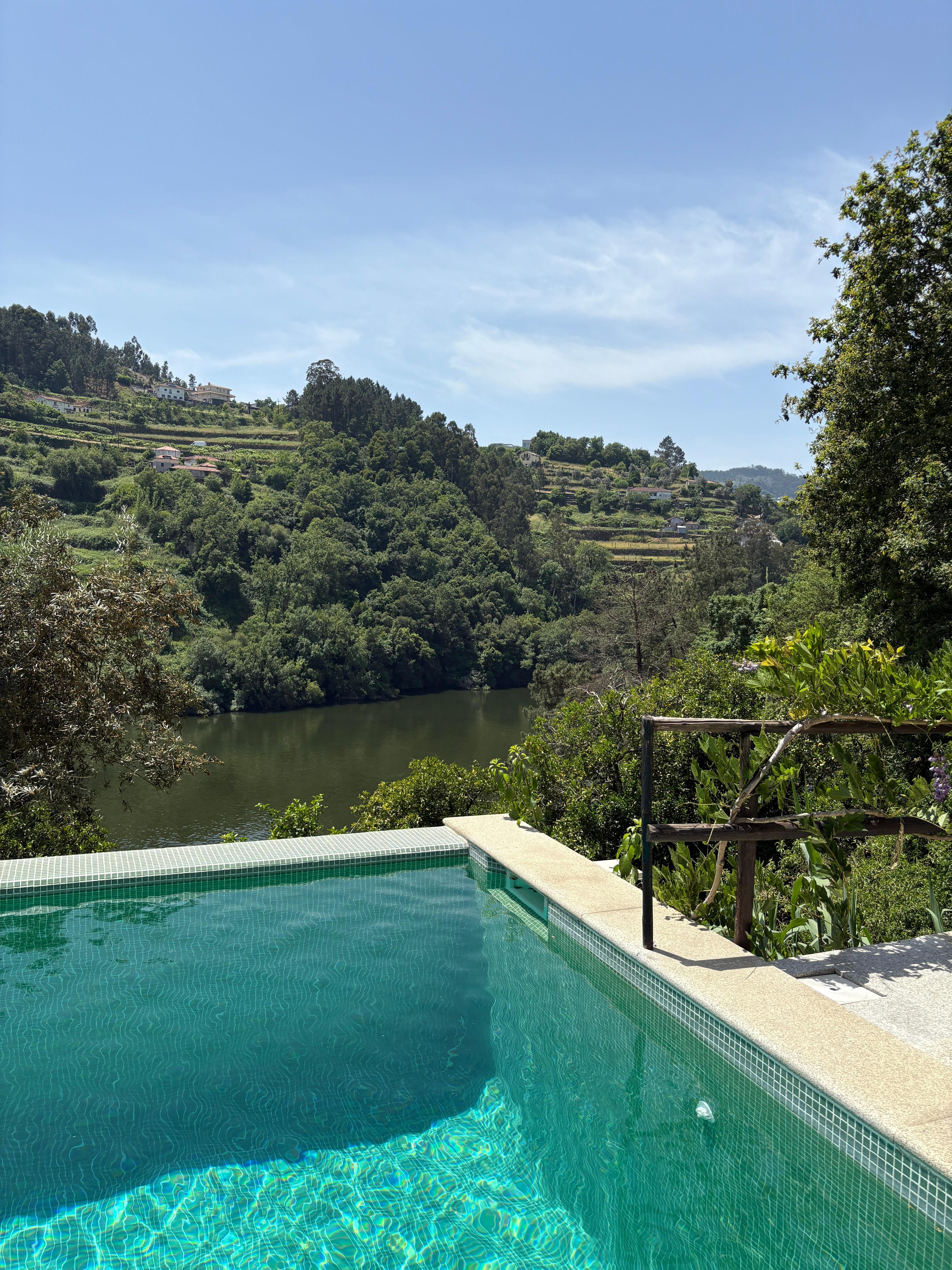 The pool and river
