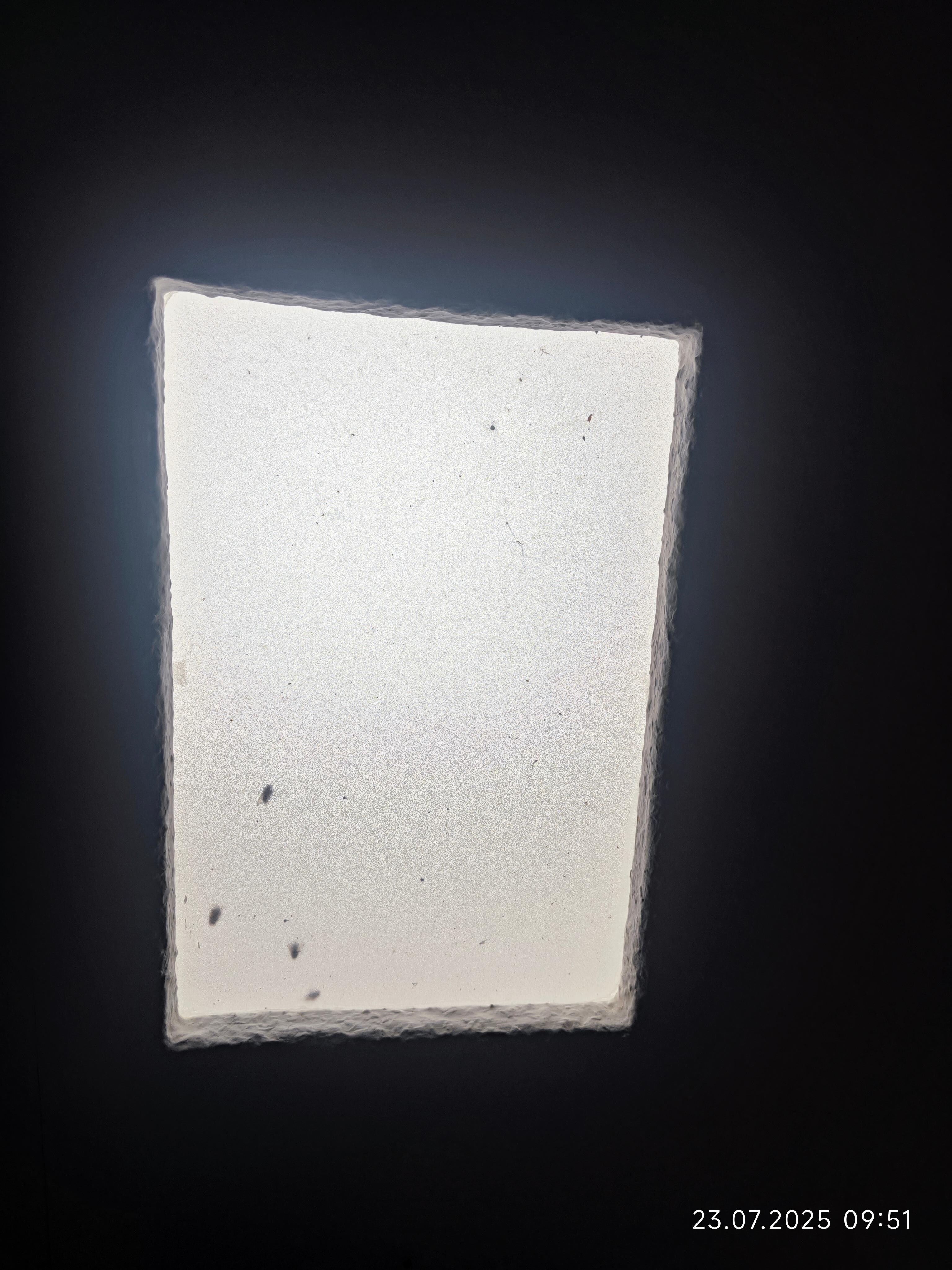Oberlicht im Flur voll mit Toten Filegen und Fliegenkot.