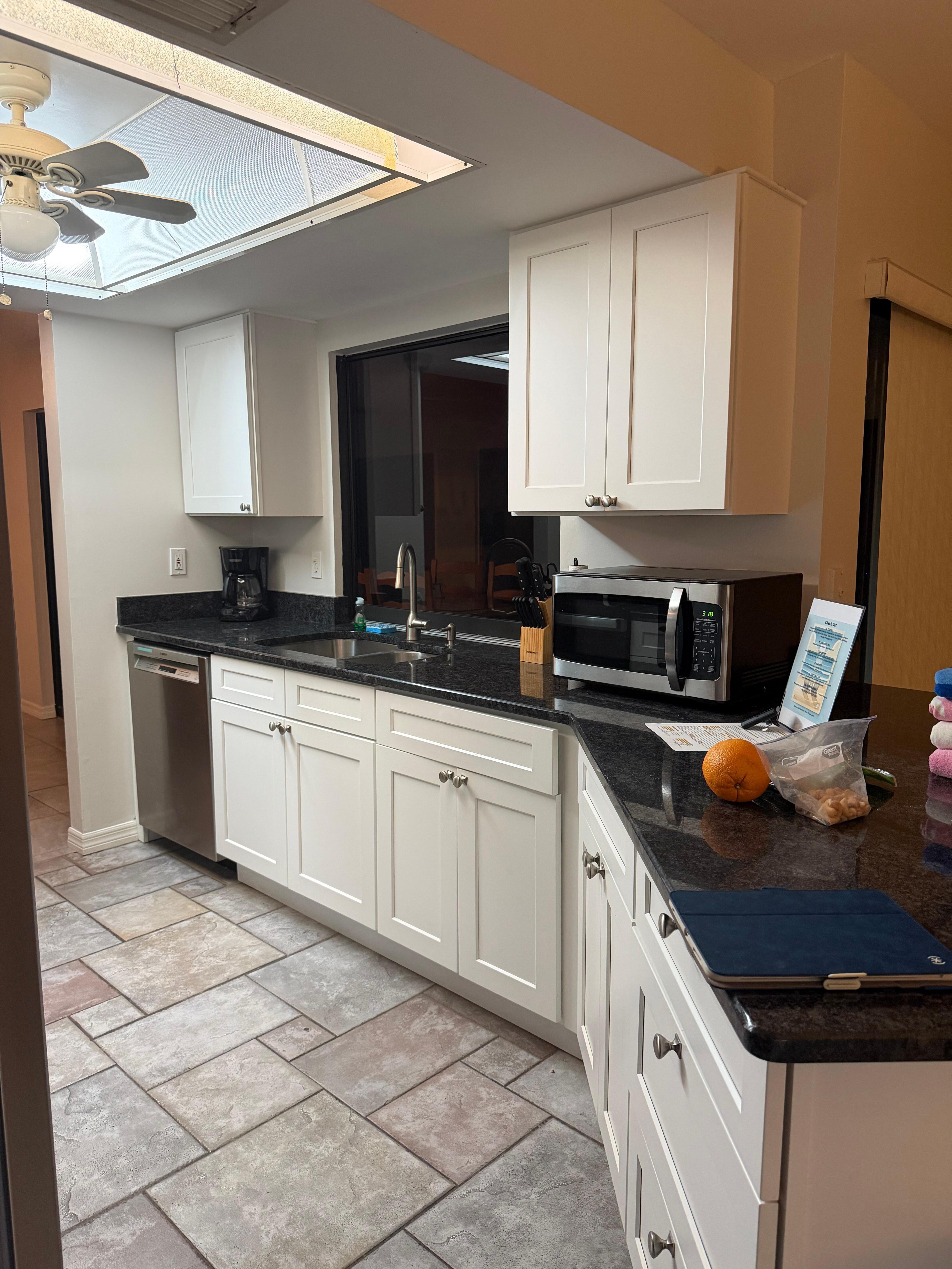 Plenty of room in the galley kitchen