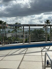 View from the pool area.