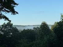 Early morning mountain view from the porch