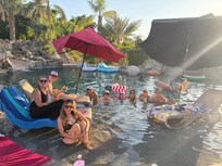 Most of our time was spent in the extraordinary pool. The slide was so fun even for a 60yr old!