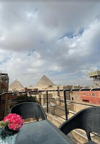 View from rooftop restaurant