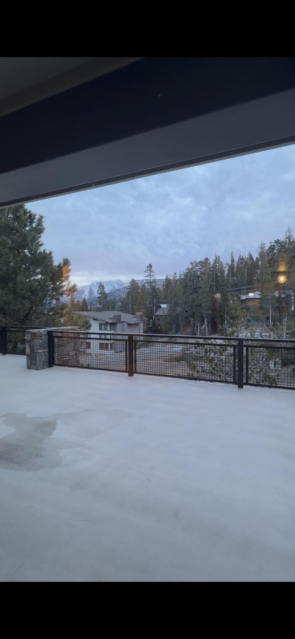 The view - the day we arrived before the storm!