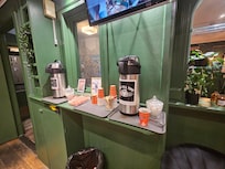 Tea and coffee at reception
