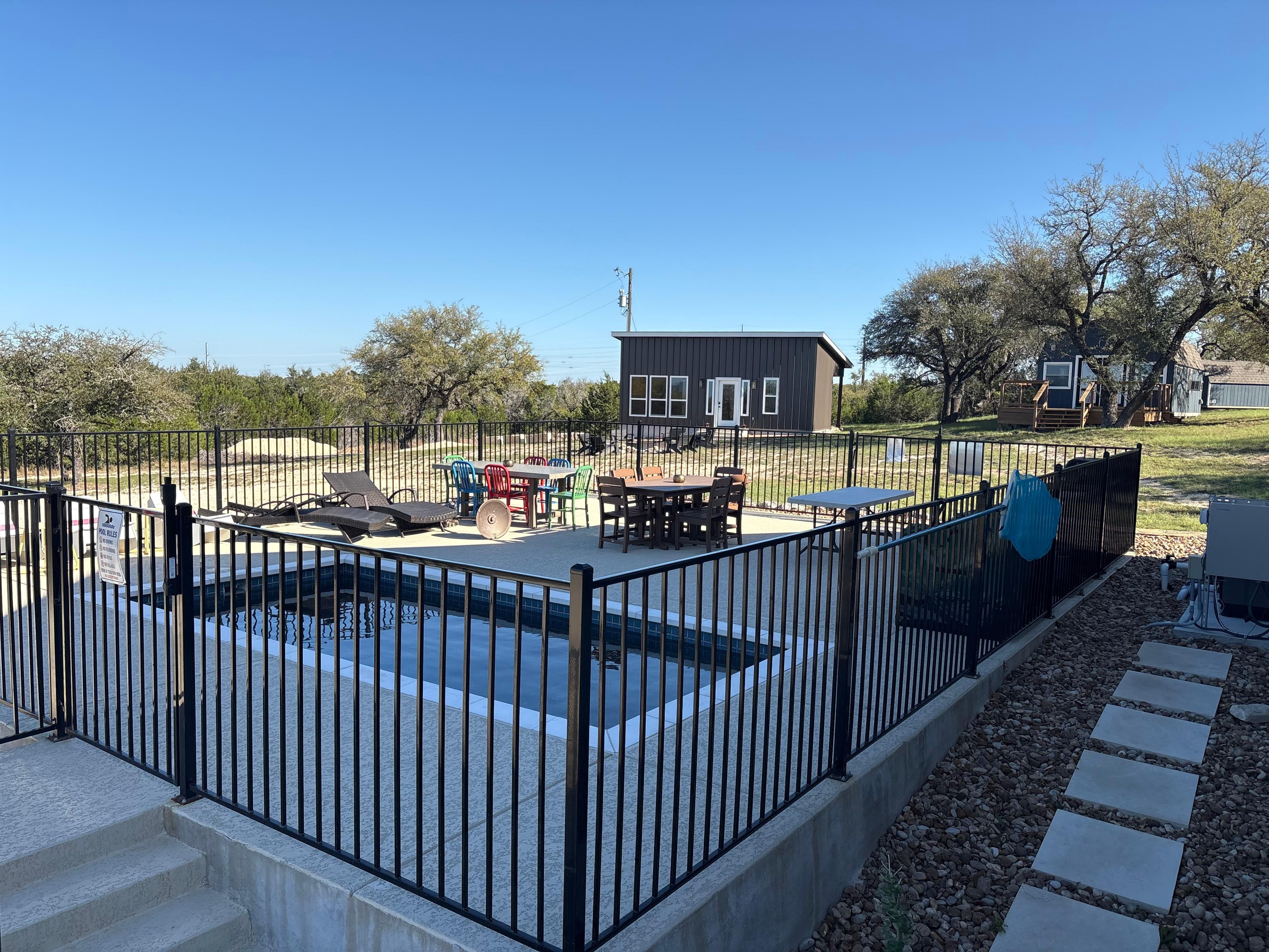 Pool and Guest house