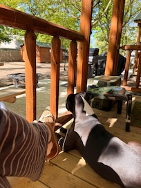 We enjoyed mornings drinking coffee on the porch and watching beautiful sunrise.