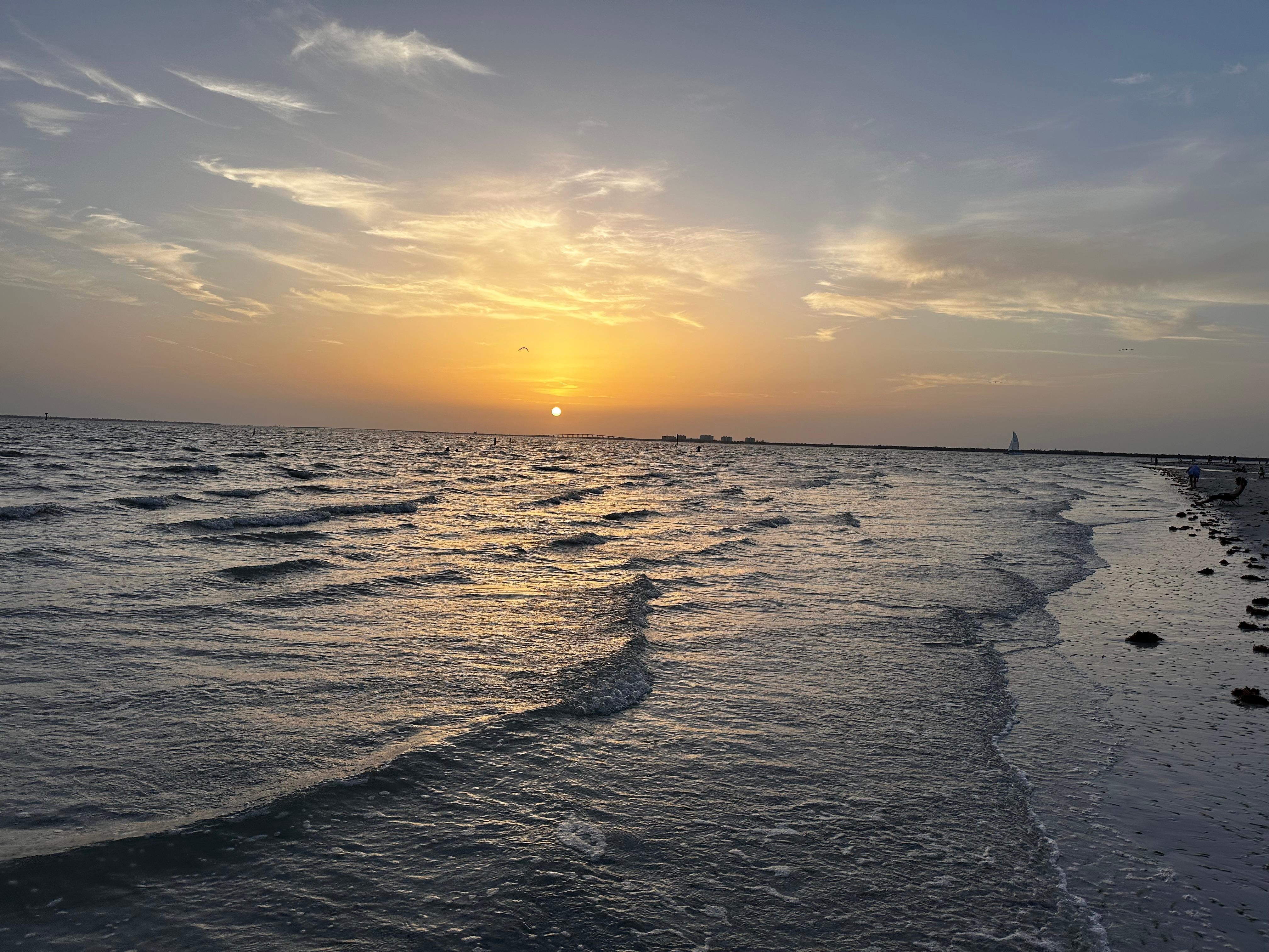 Sunset on the Gulf.