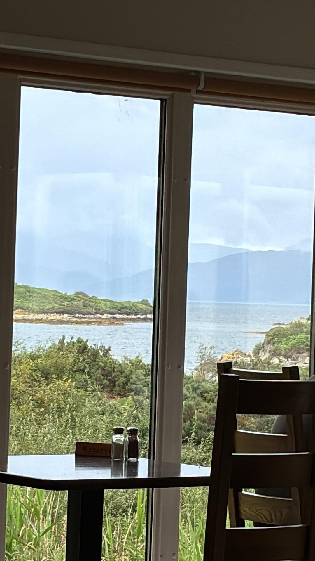 Udsigten fra morgenmadsbordet.