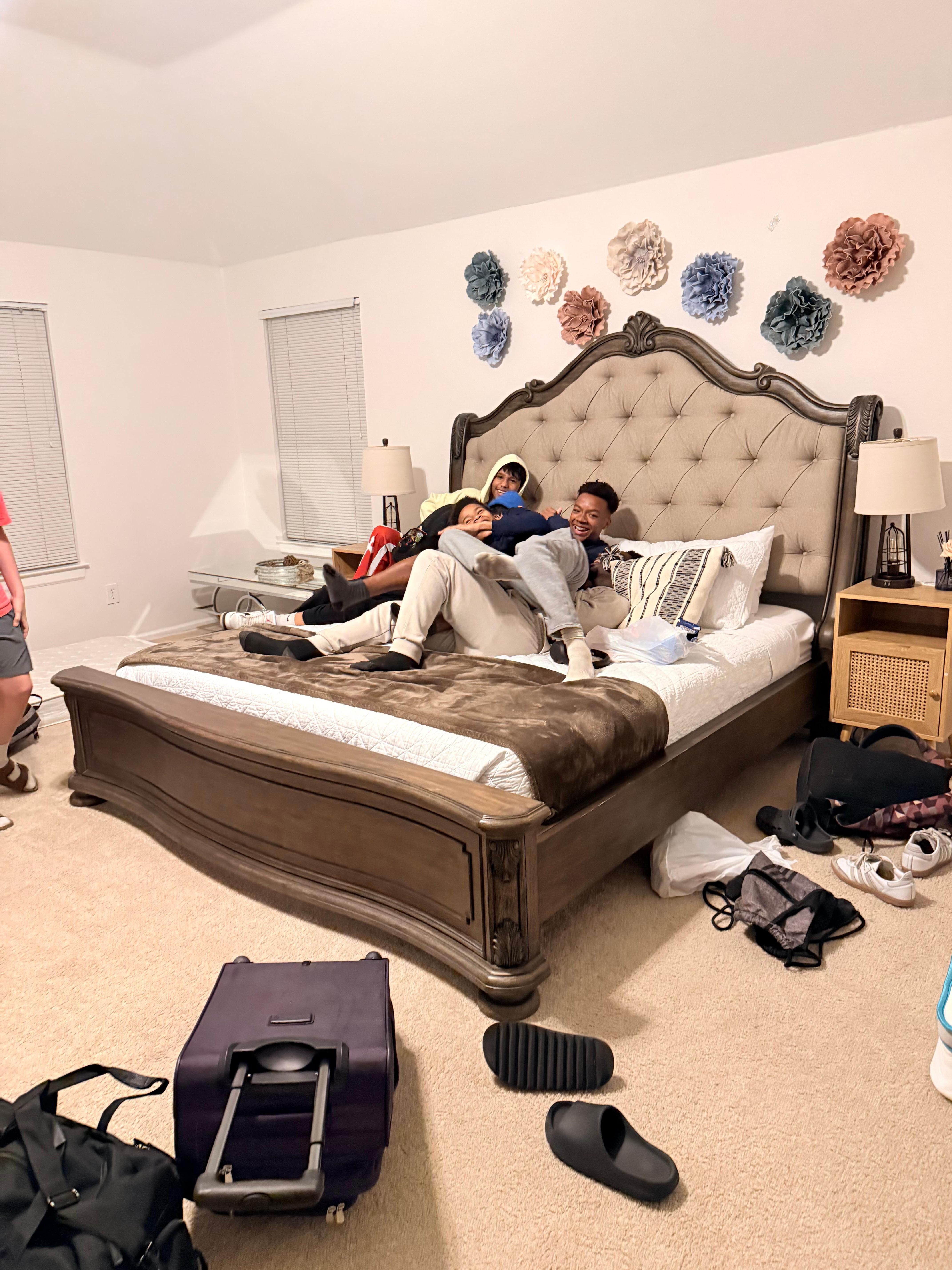 Who gets the big bed??