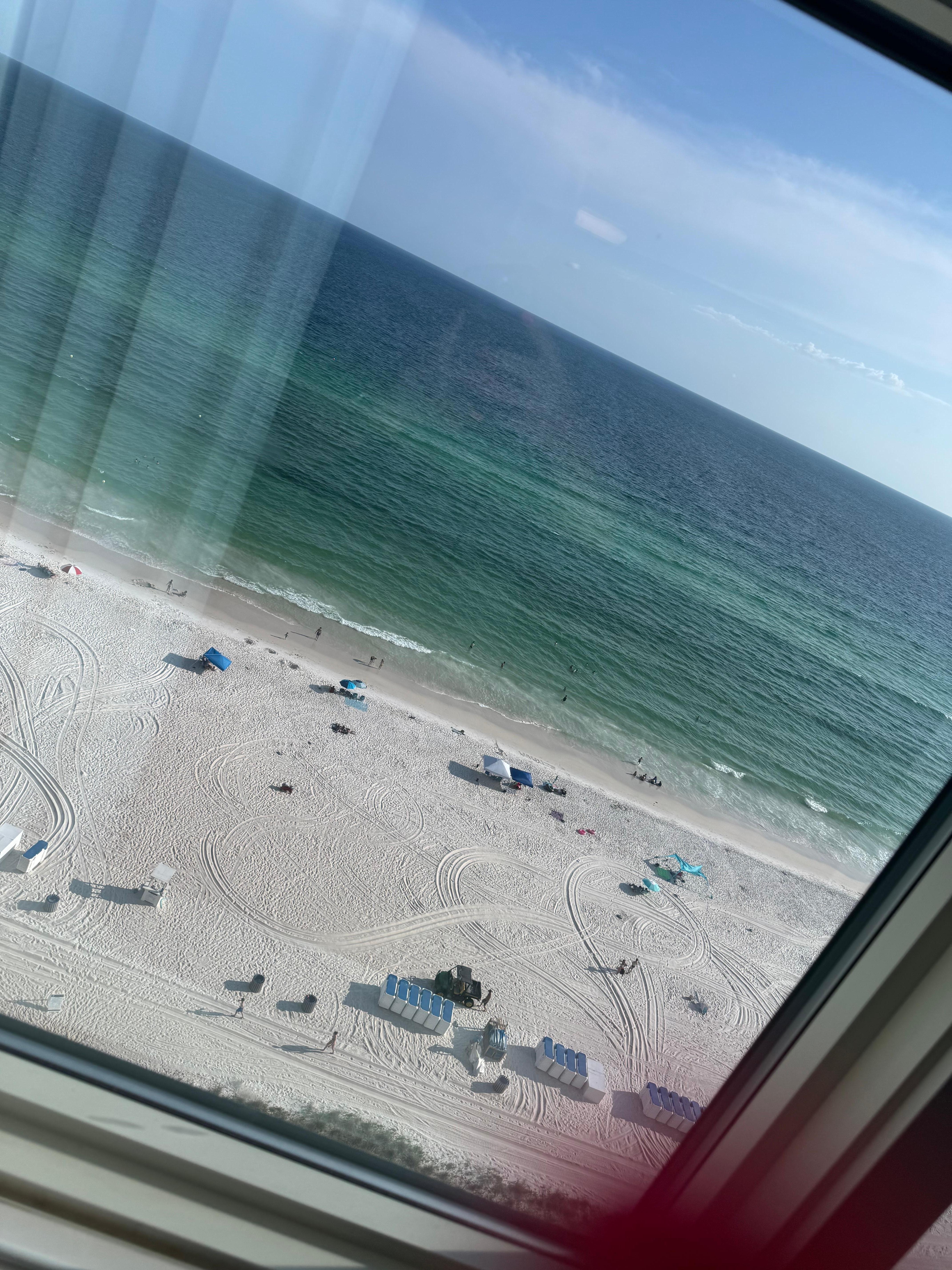 Picture from the window inside the condo!