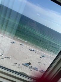 Picture from the window inside the condo!
